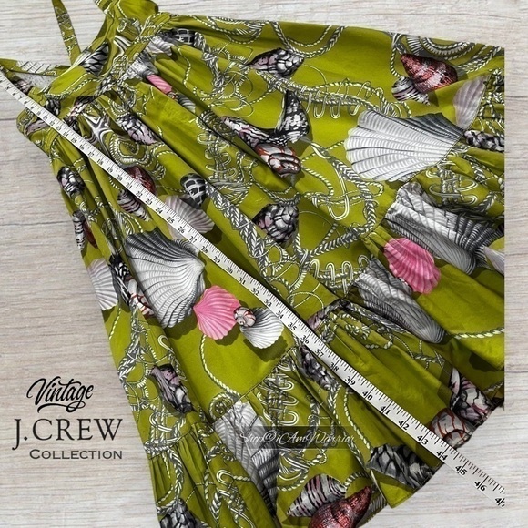 J.Crew pale green nautical shell print ‘Talitha’ style dress *shop@iamwarrior - Picture 15 of 17